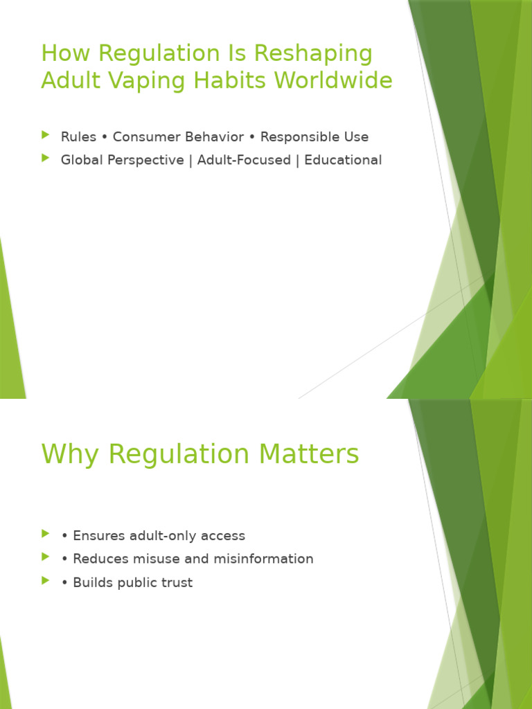 Global Impact of Vaping Regulation | PDF
