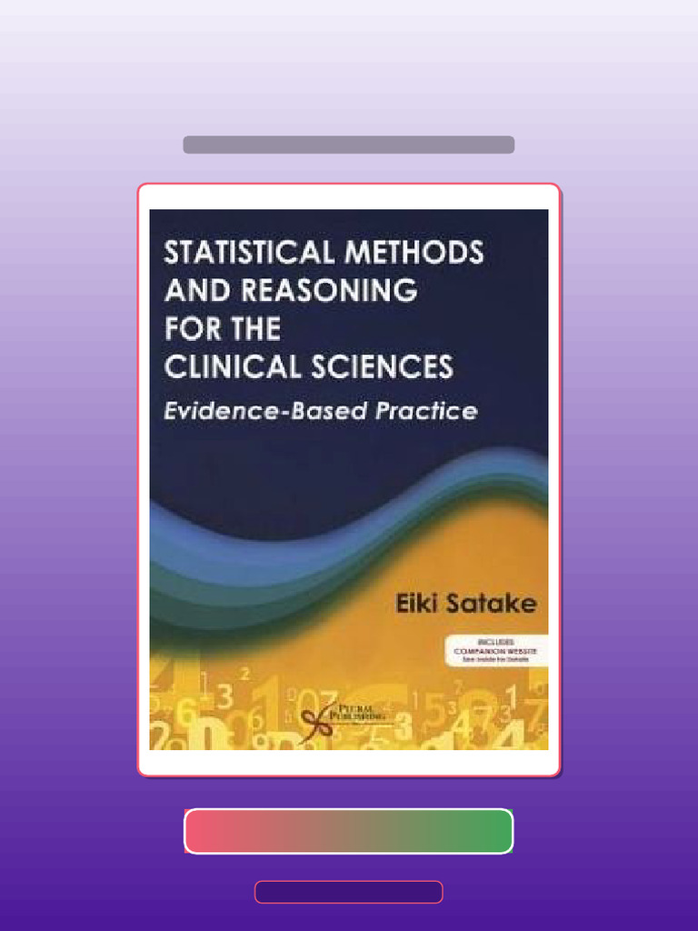 Test Bank for Statistical Methods and Reasoning for the Clinical ...