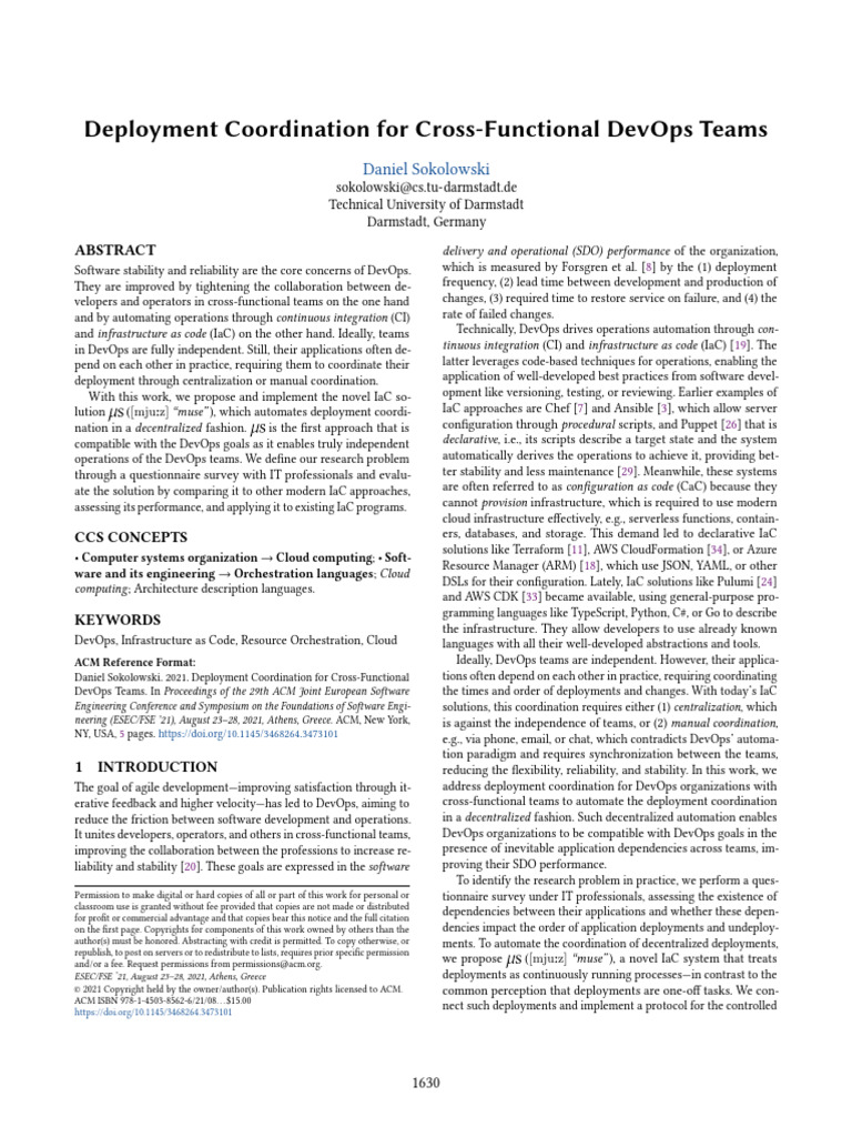 Deployment Coordination for Cross Functional DevOps Teams | PDF ...