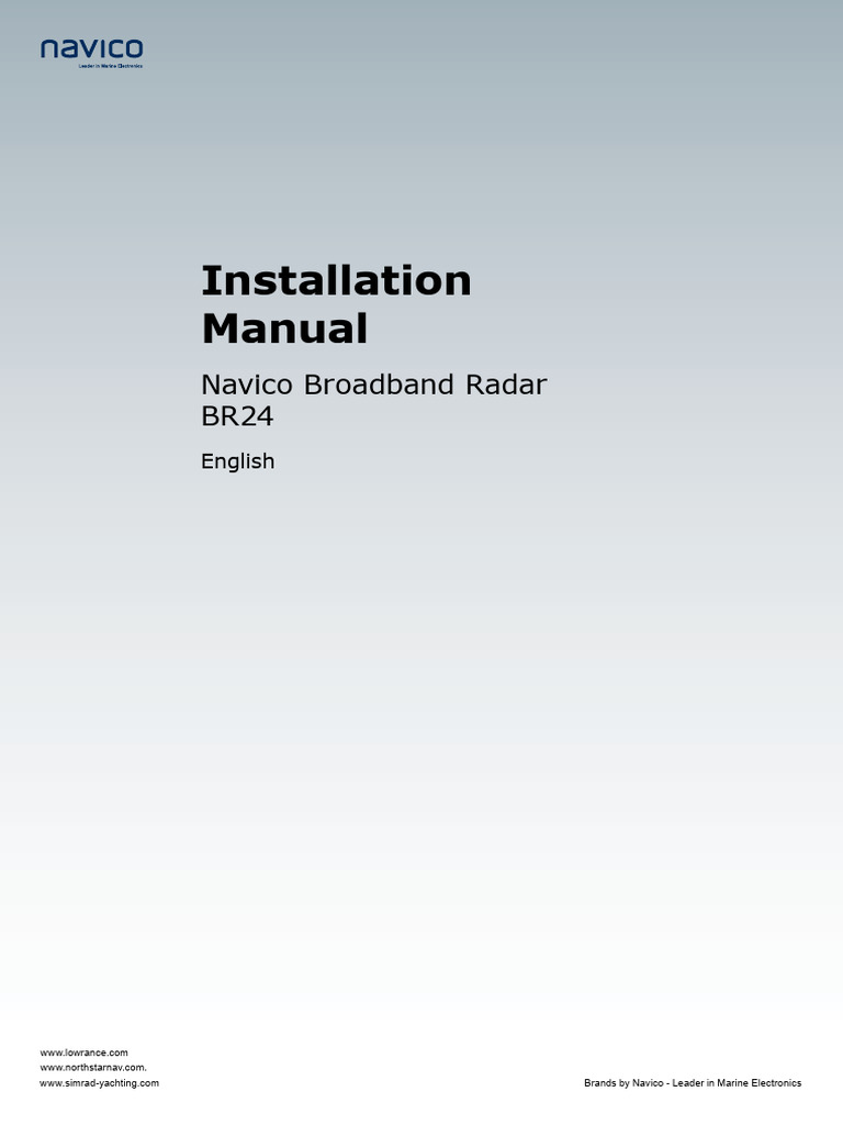 Navico BR24 Radar Installation Manual | PDF | Electromagnetic ...