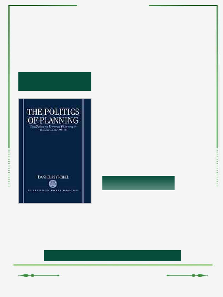 The politics of planning the debate on economic planning in Britain in ...