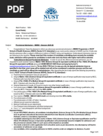 NUST MS Admission Guide 2025 | PDF