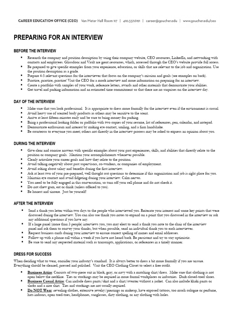 Interview (1) | PDF | Clothing | Trousers