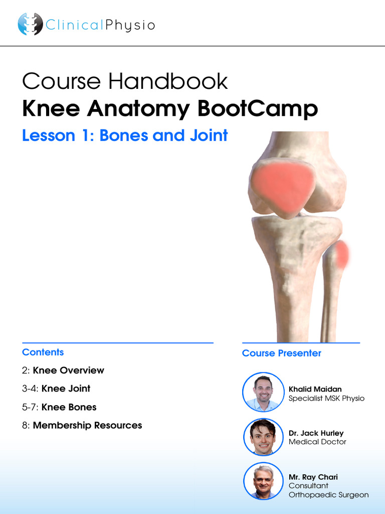 Knee Anatomy and Joint Mechanics Guide | PDF | Knee | Skeletal System