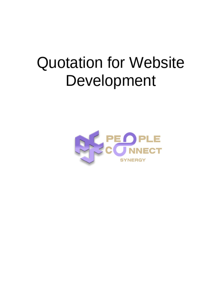Pcs Web Development Quotation | PDF | Web Design | Web Development