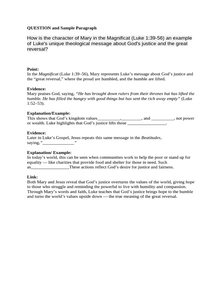 Year 10 Task 3 Sample Paragraph | PDF