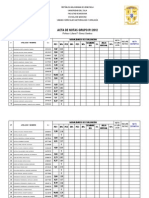 Acta de Notas R1 2012