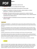 Comparative Chart of World Religions | PDF | Salvation | Supernatural