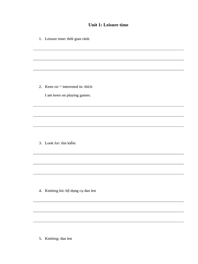 Unit 1 L P 8 (T V NG) | PDF
