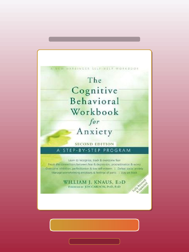 Test Bank for the Cognitive Behavioral Workbook for Anxiety a ...