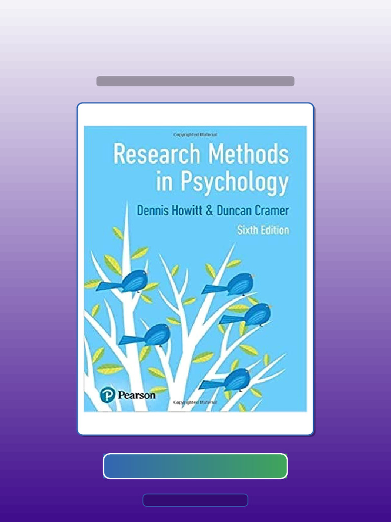 Test Bank for Research Methods in Psychology 6th Edition | PDF ...