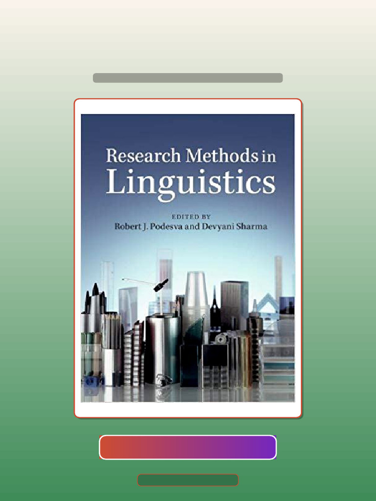 Test Bank for Research Methods in Linguistics | PDF | Curriculum ...