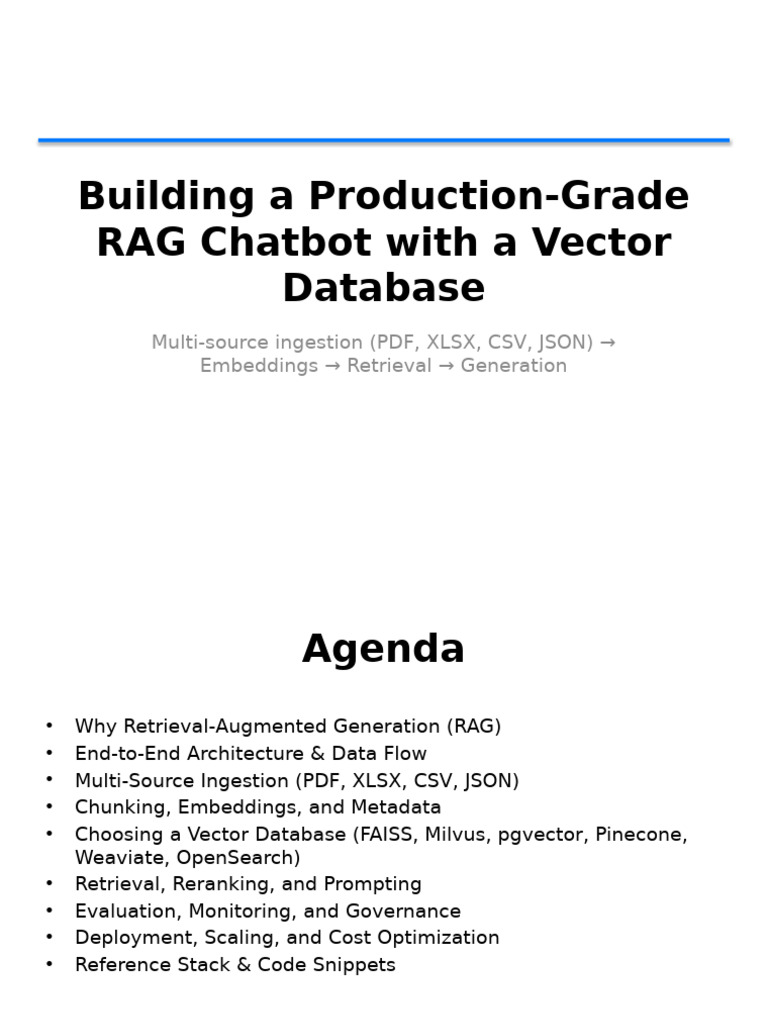 RAG Chatbot VectorDB MultiSource | PDF | Metadata | Information Retrieval