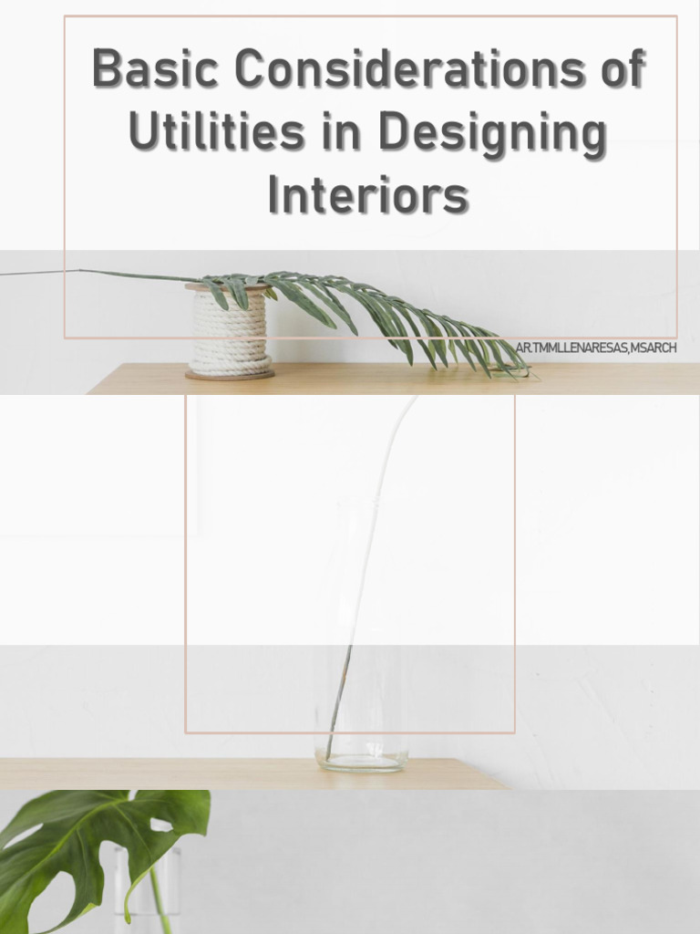 Designing Interiors with Utilities | PDF | Wall | Ceiling