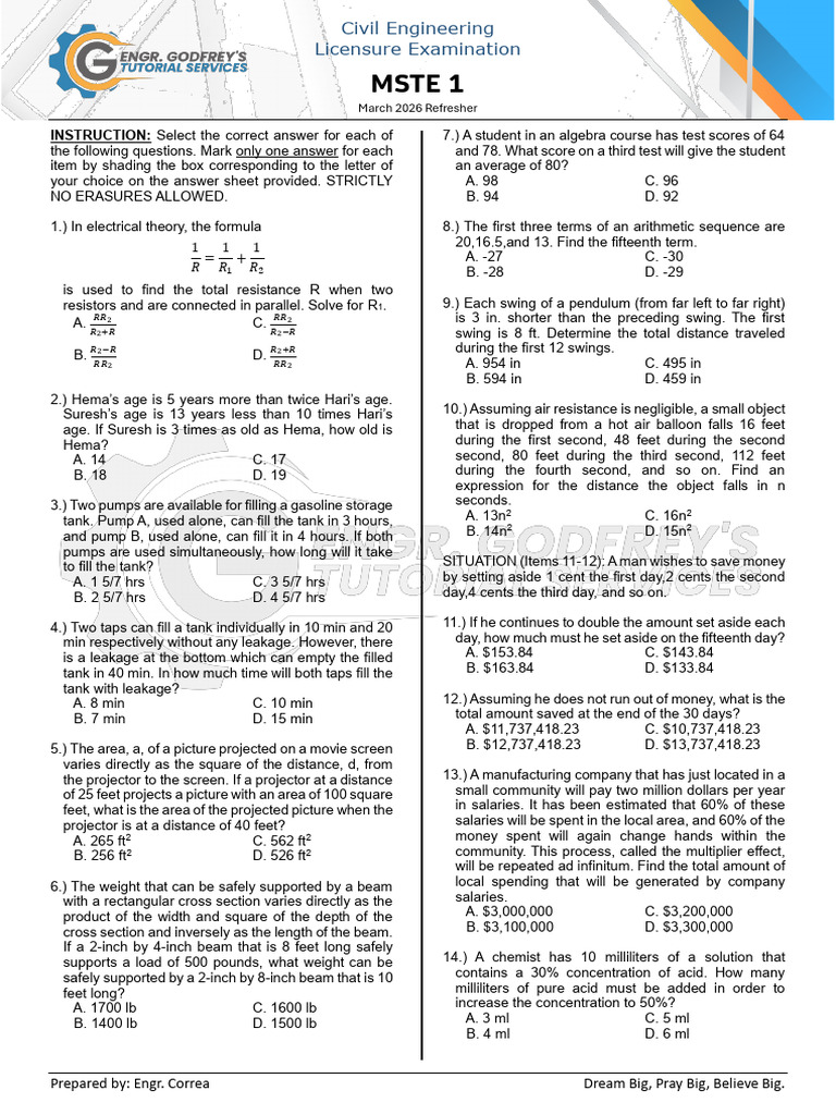 MSTE 1 | PDF | Moment Magnitude Scale | Angle