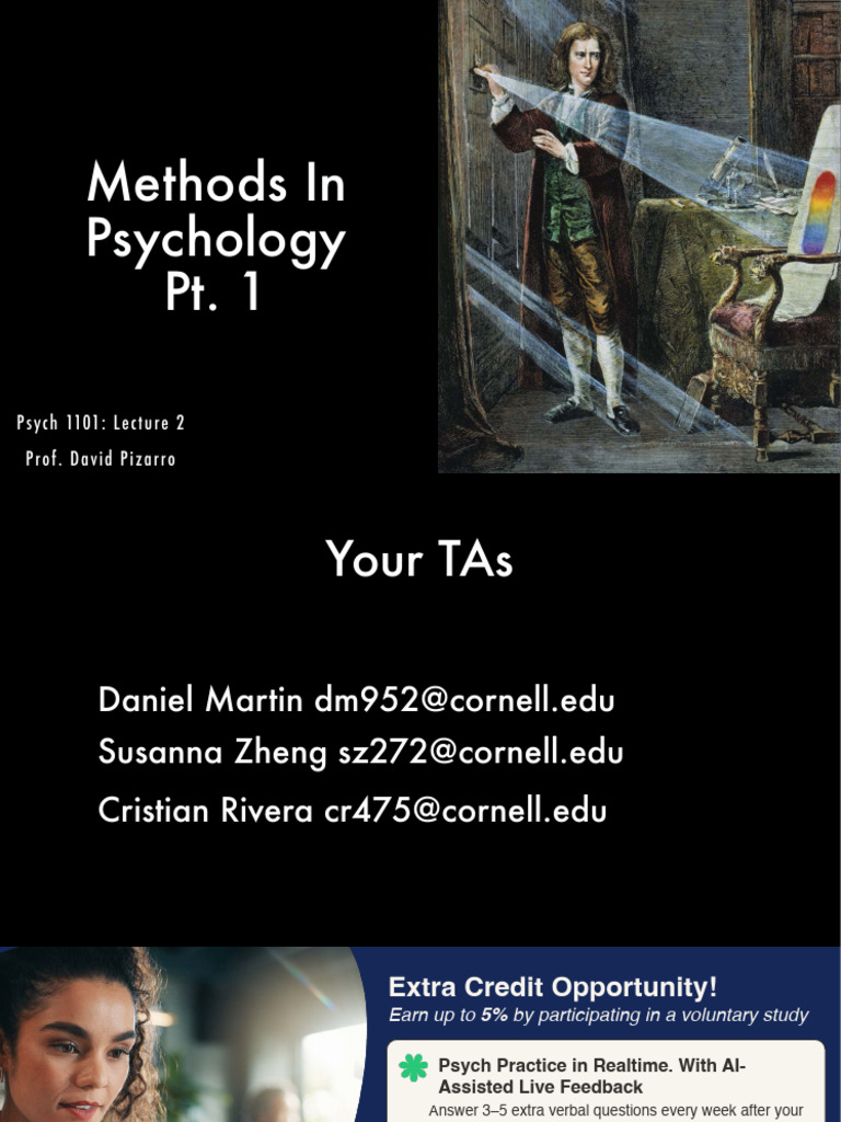 2 Methods Pt. 1 2025 (4) | PDF | Experiment | Self Report Study