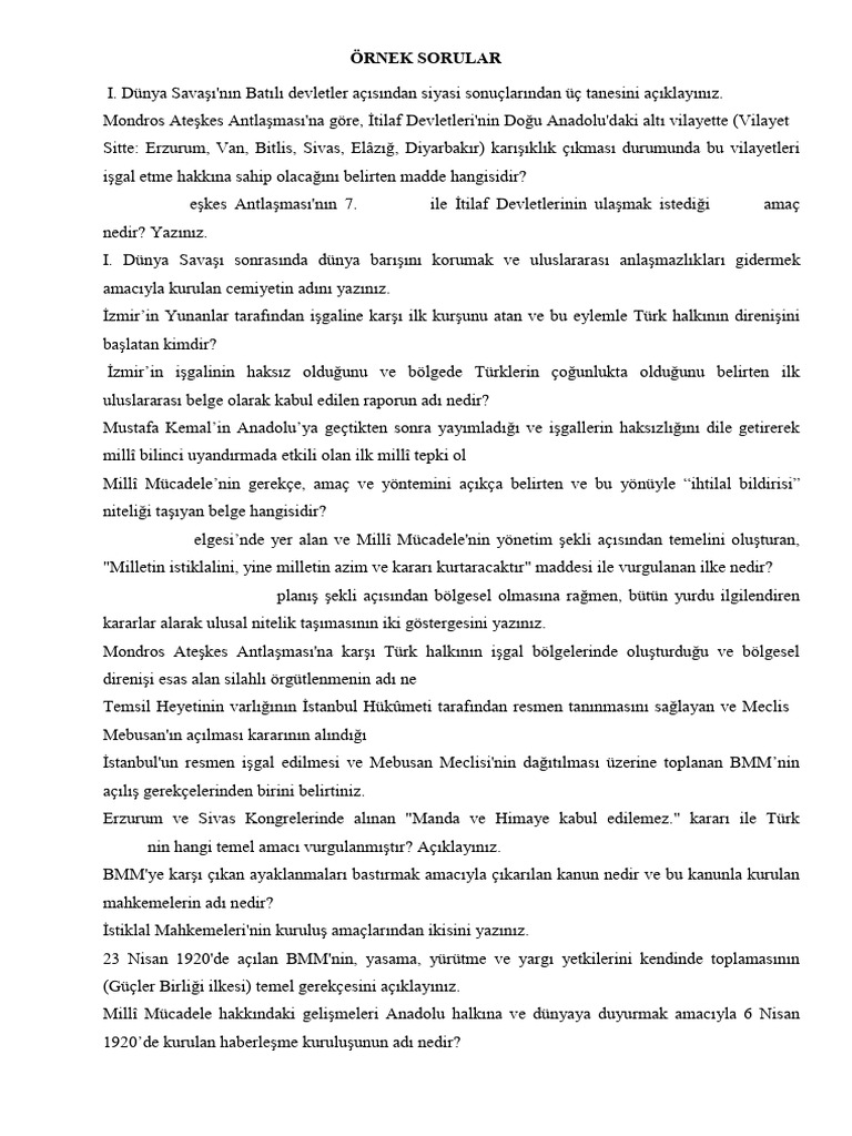 1.2.örnek Sorular | PDF
