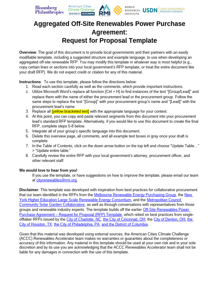 ACCC_RA_Aggregated_Off-site_Renewables_PPA_RFP_Template | PDF