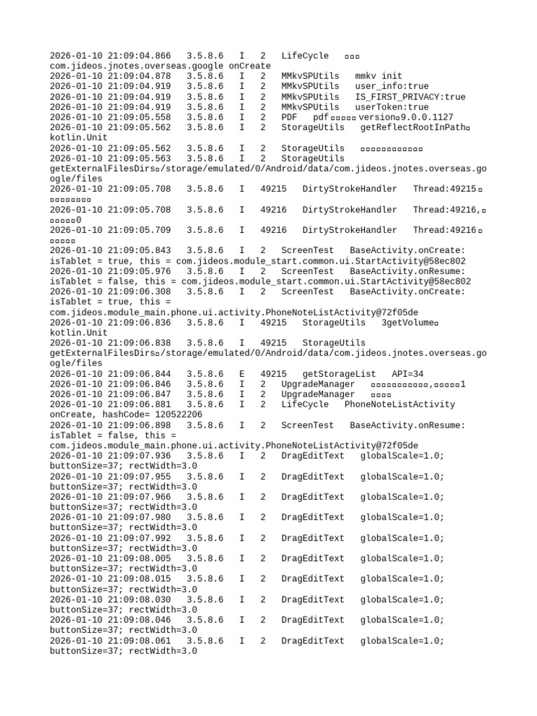 Android App Lifecycle Logs | PDF
