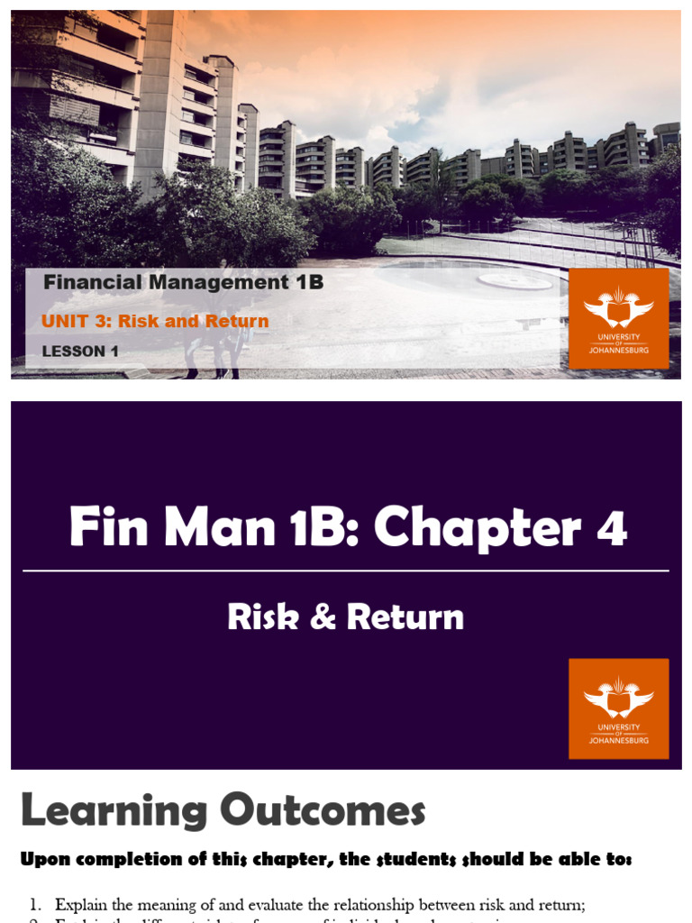 Risk and Return in Financial Management | PDF | Diversification ...