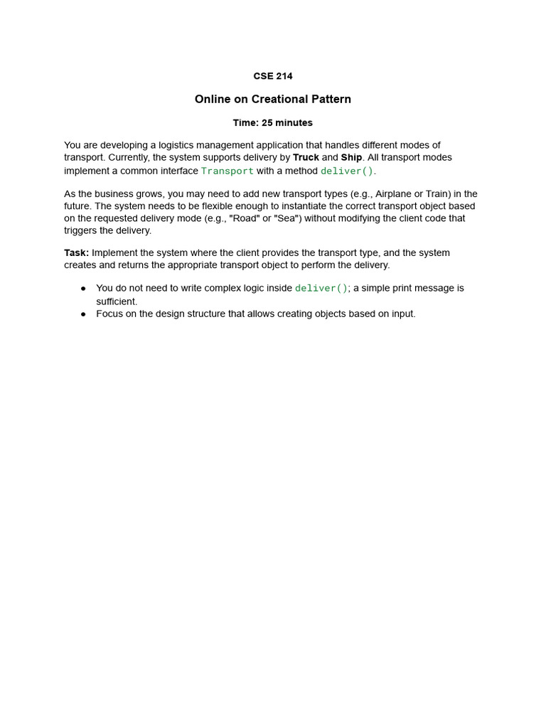 July 25 CSE 214 _ Online 1 - A1 | PDF