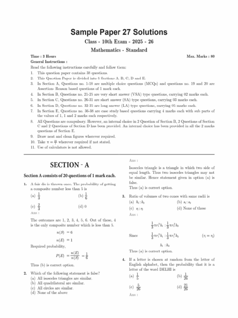 27 Maths | PDF