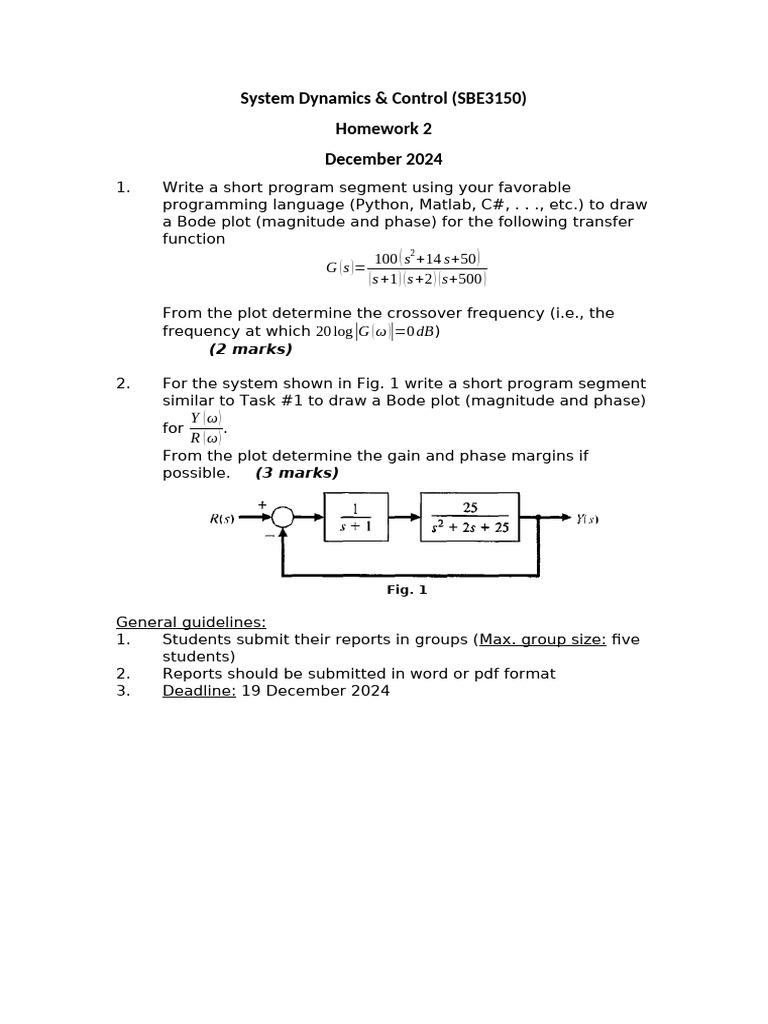 SBE3150 - Fall24 - Assignment2 | PDF