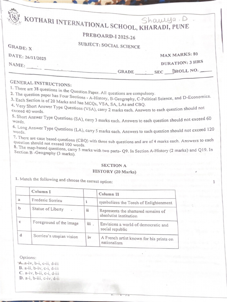Prelims Paper SST | PDF