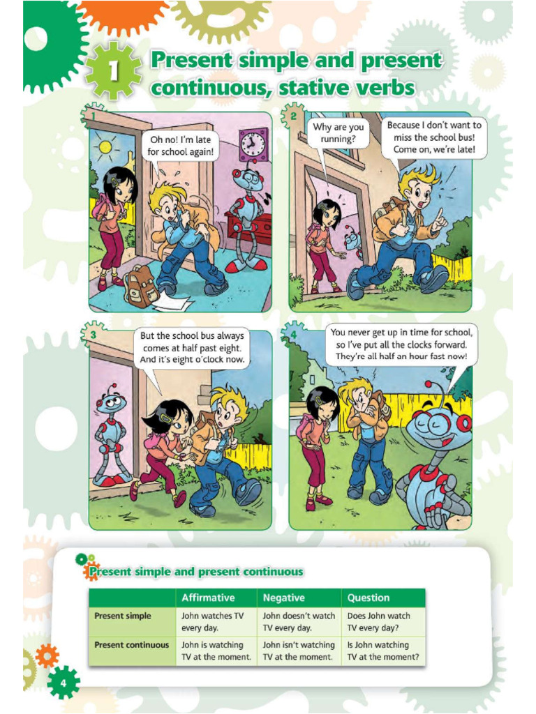 UNIT 1-Present Simple&Present Continuous | PDF