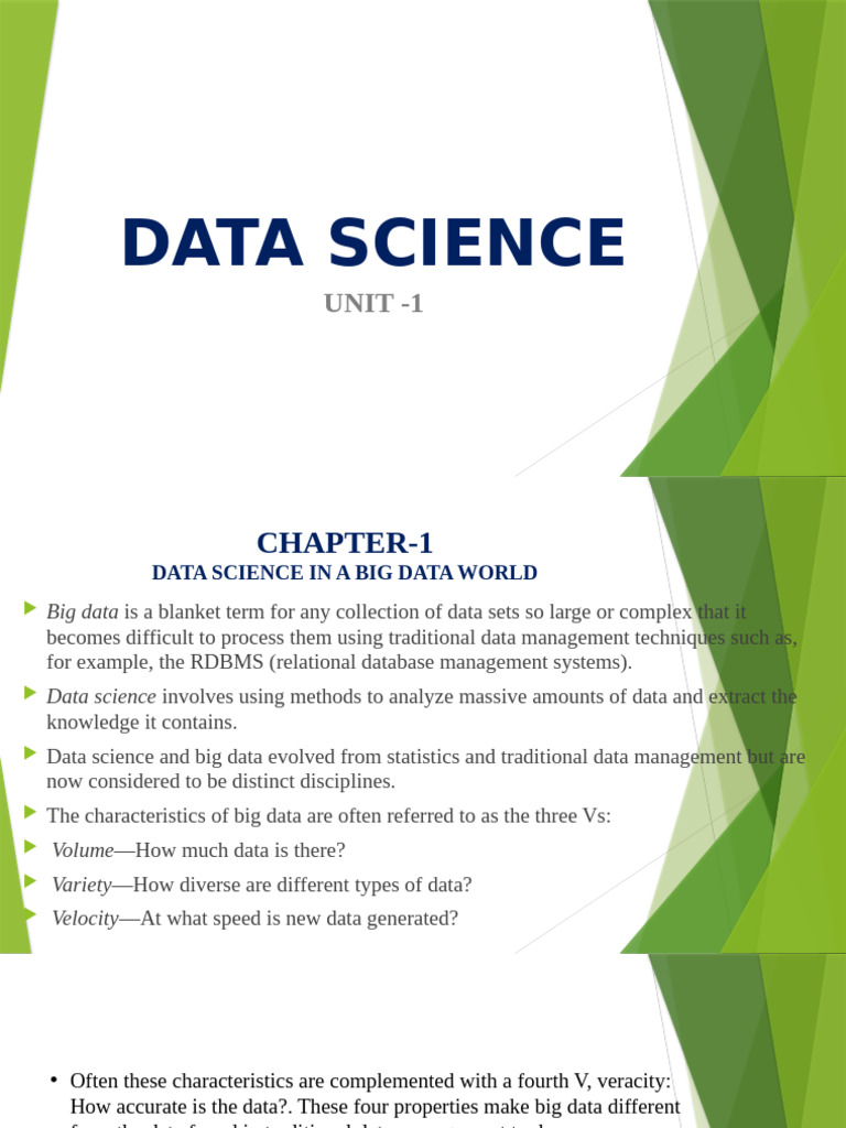 Data Science in Big Data Context | PDF | Machine Learning | Big Data