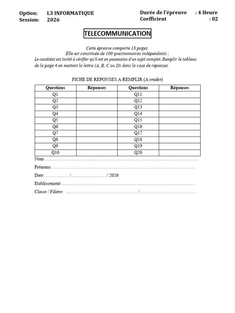 Questionnaire sur les adresses IPv4 et VLAN | PDF | Adresse IP | I Pv6