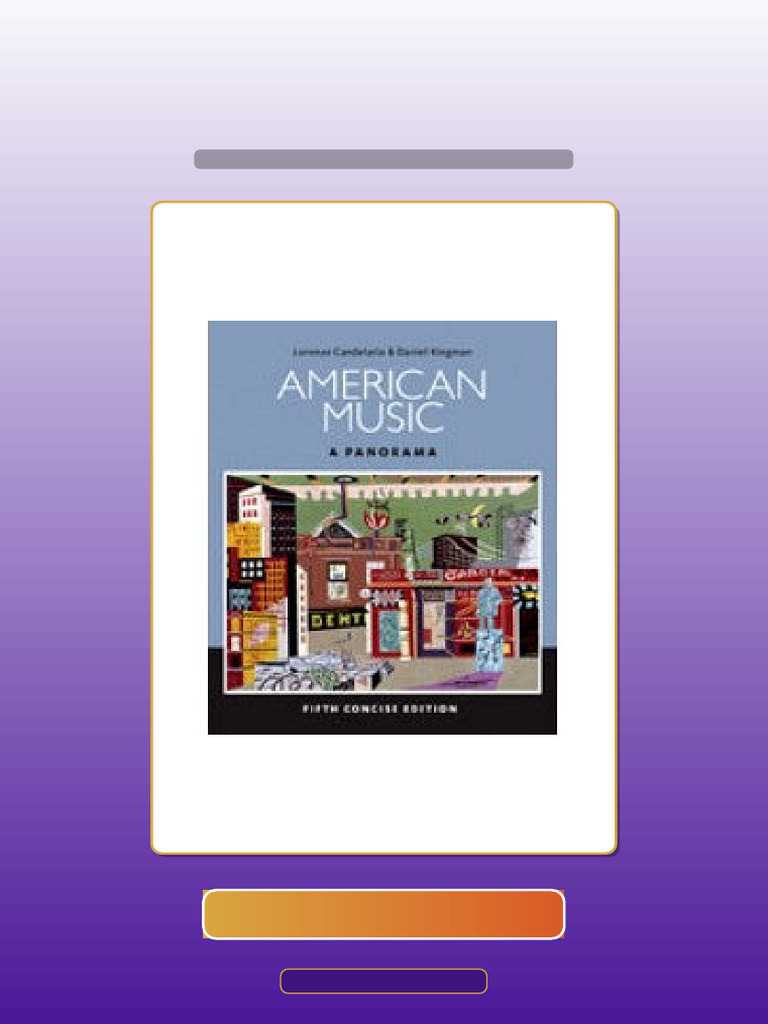 Test Bank for American Music a Panorama Concise 5th Edition | PDF