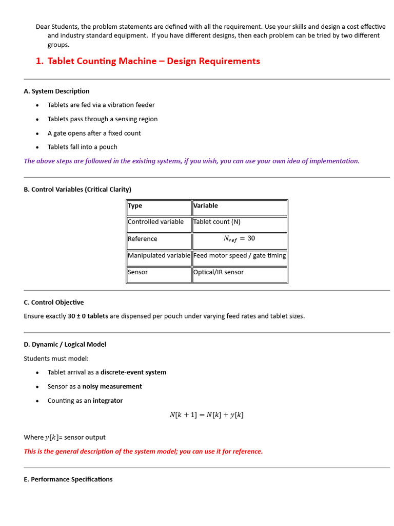 Student Projects.docx | PDF | Sensor | Applied Mathematics