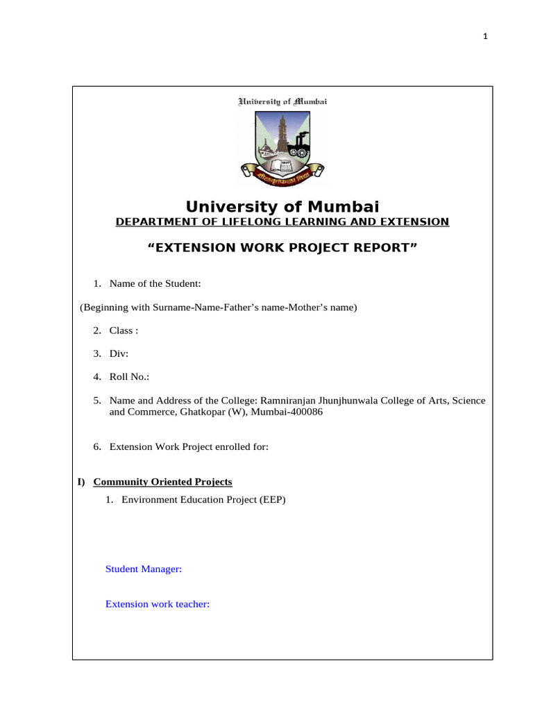 EEP Project Report 2025-26-1 | PDF | Behavior Modification | Human ...