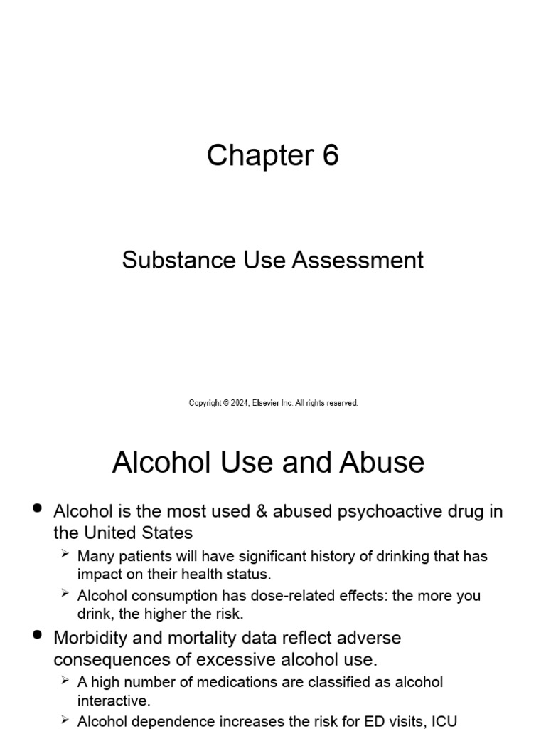 Substance Use Assessment Overview | PDF | Substance Abuse | Alcoholism