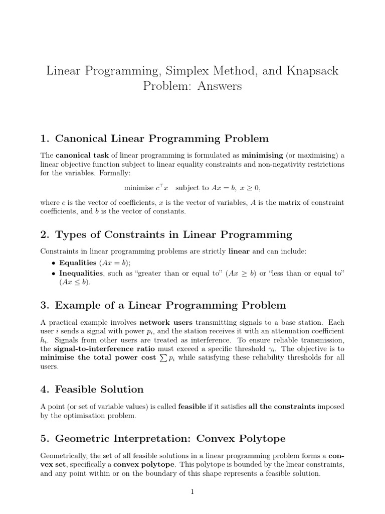OPT (3) | PDF | Mathematical Optimization | Linear Programming