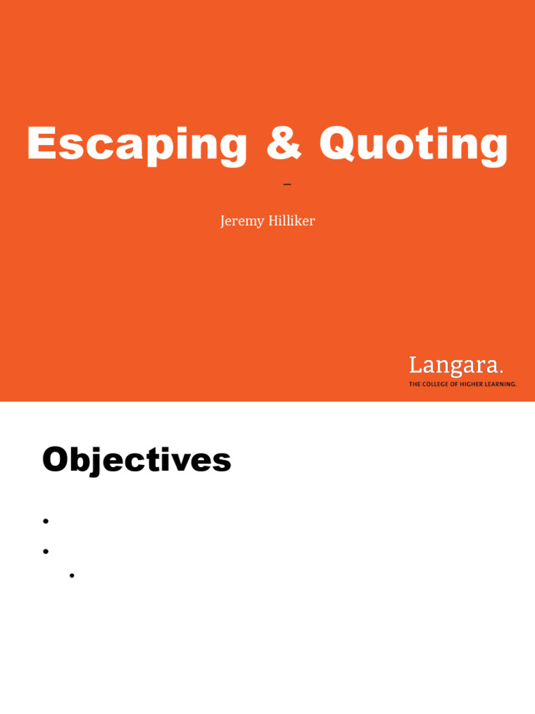Escaping and Quoting in UNIX | PDF | Unix | System Software