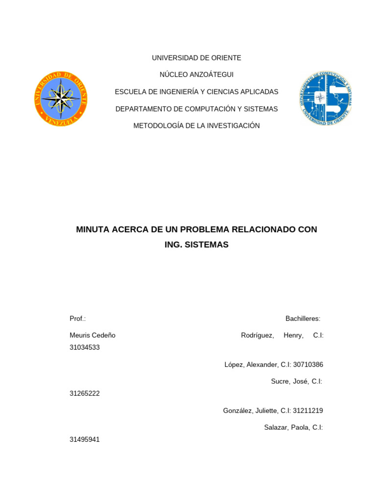 Asignacion de Metodologia - Minuta Ing Sistemas - Henry Rodriguez ...