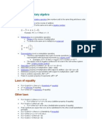 Algebra Laws