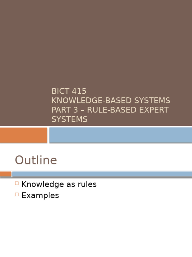 Rule-Based Expert Systems Overview | PDF | Menu (Computing) | Variable ...