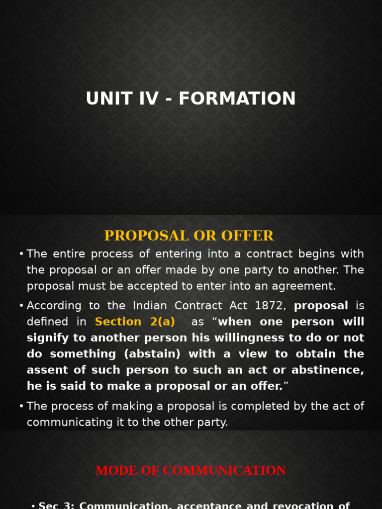 Understanding Contract Offers and Acceptance | PDF | Offer And ...