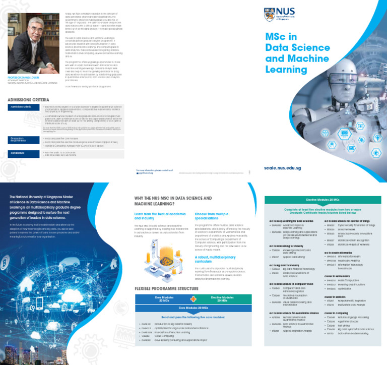 NUS MSc in Data Science & Machine Learning | PDF | Statistics | Analytics