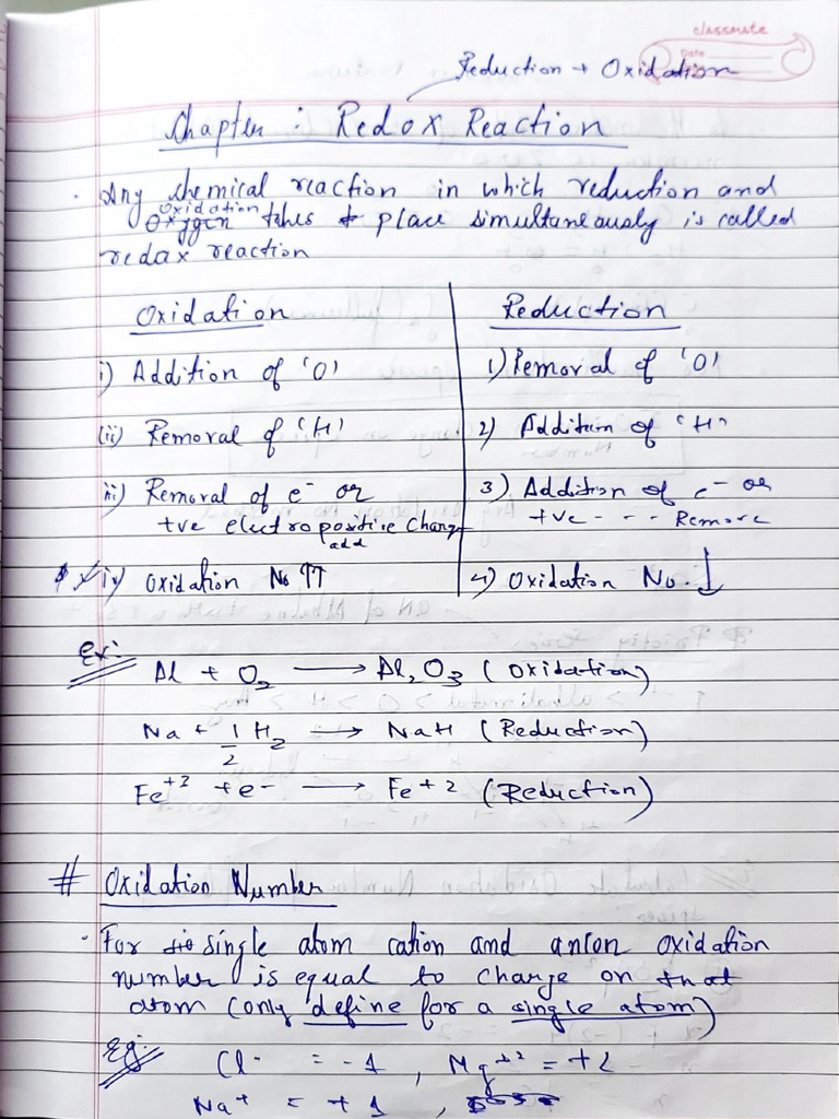 Redox RXN 1 | PDF