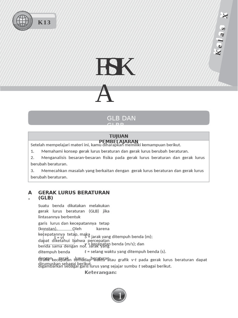 5 GLB dan GLBB | PDF