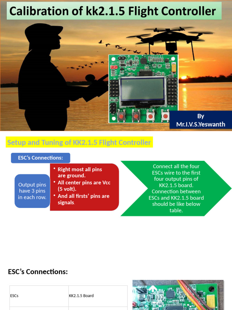 KK2.1.5 Flight Controller Setup Guide | PDF | Electrical Engineering ...