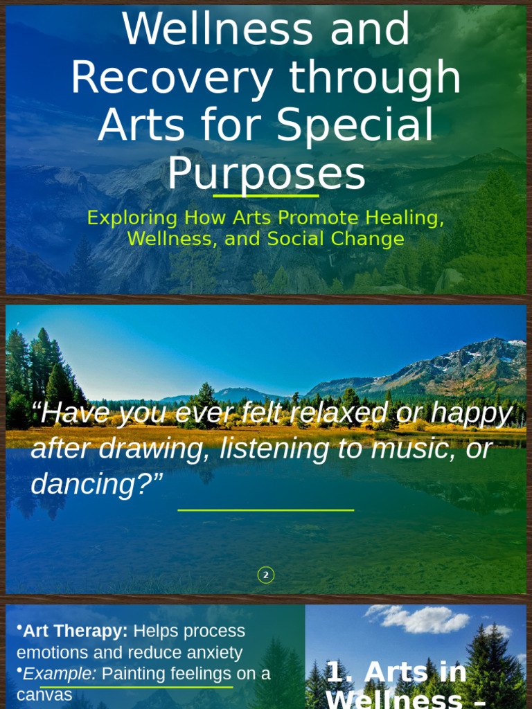 Healing Through Arts for Wellness | PDF | Art Therapy | Psychological ...