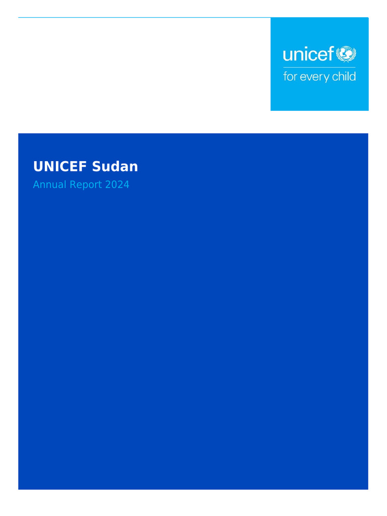 UNICEF Sudan Annual Report 2024 | PDF | Wash | Unicef