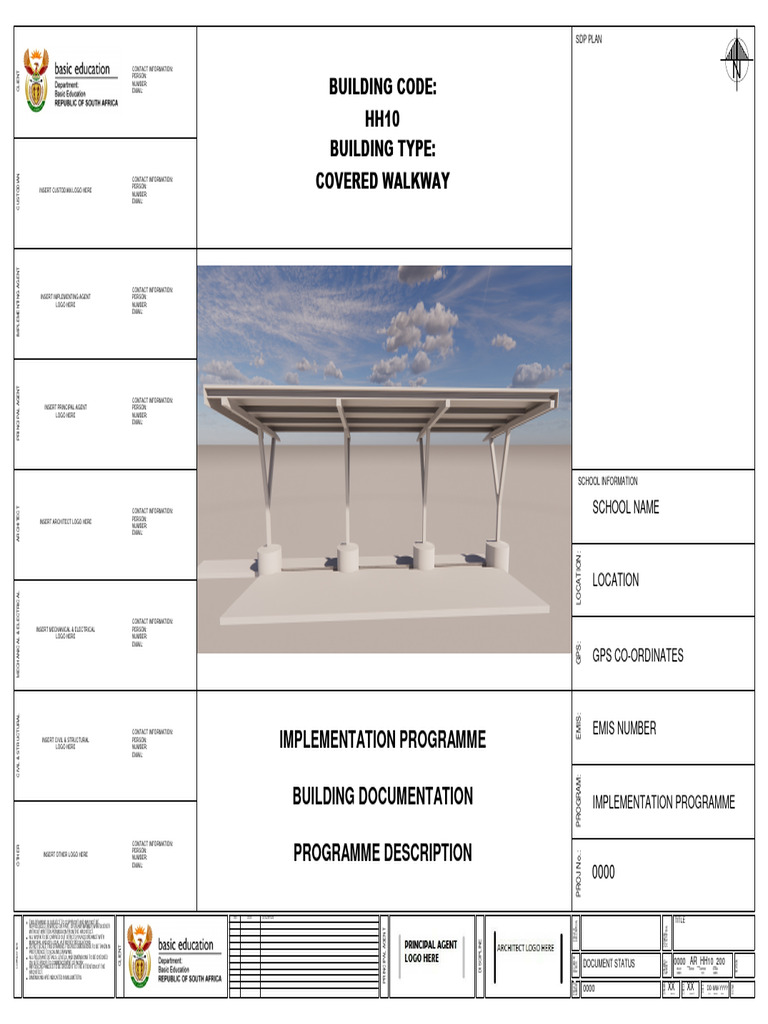 School Covered Walkway Plans | PDF | Roof | Architect