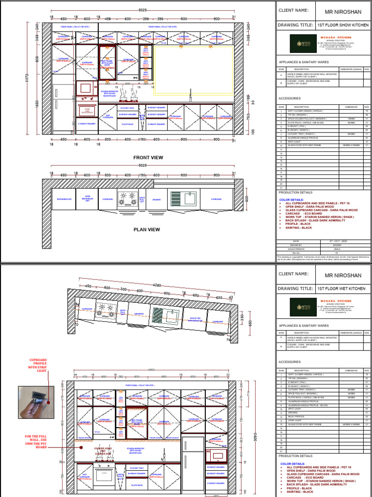 Kitchen Design Layout and Specifications | PDF | Food And Drink ...