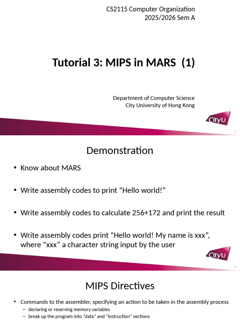 Tutorial 3 Mars 1 | PDF | Integer (Computer Science) | String (Computer ...